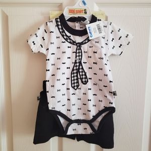DDG Sport baby boy bodysuit shorts hat set 3-6M